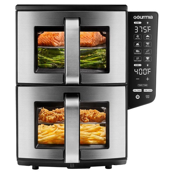 Gourmia 11-QT. Dual Basket Air Fryer with Smart Finish & 4-Layer Cooking  Same-Day Delivery | Costco
