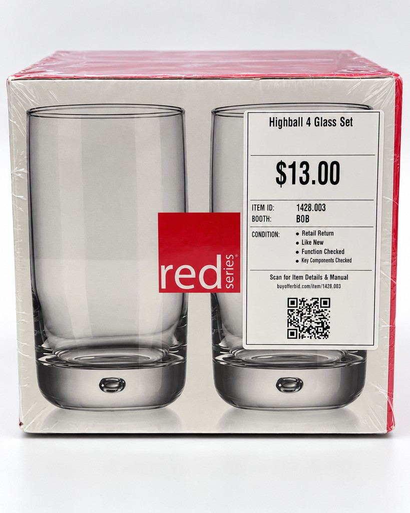 Highball 4 Glass Set