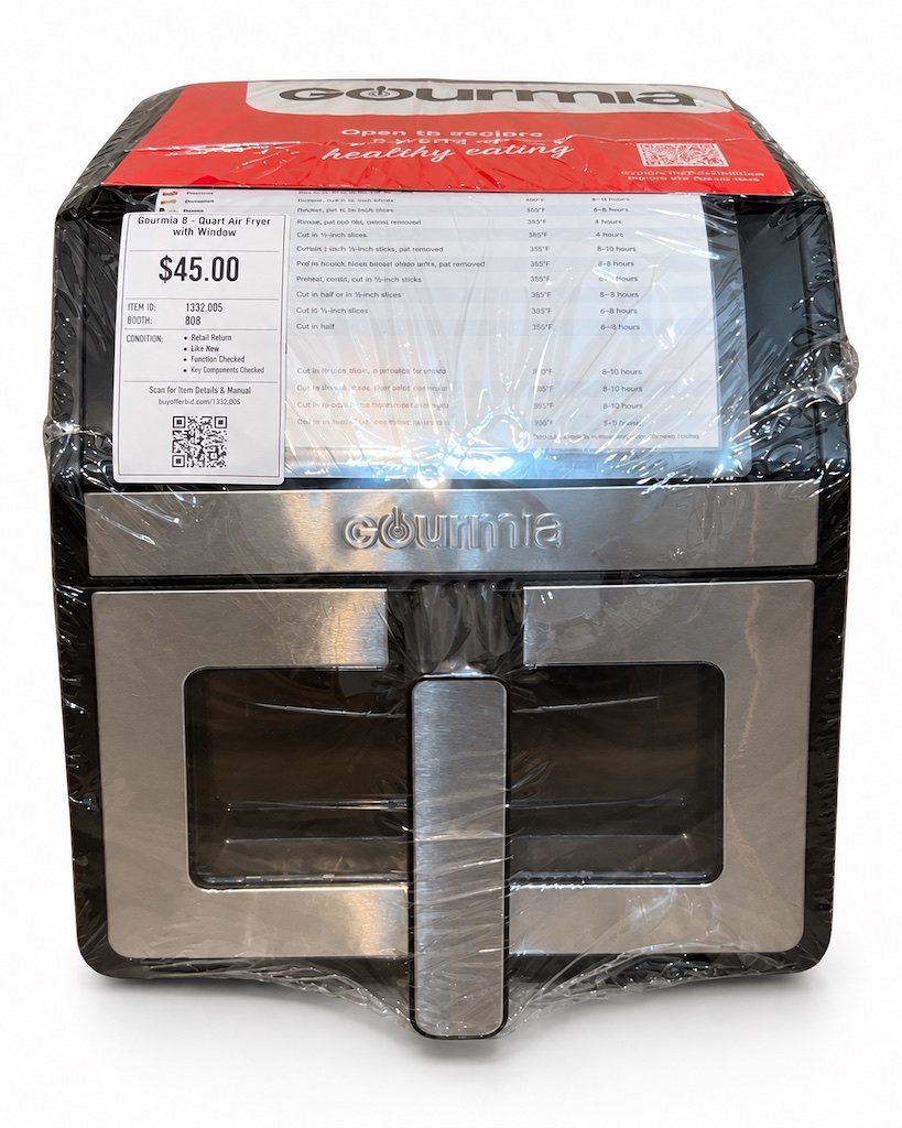 Gourmia 8-Quart Air Fryer with Window